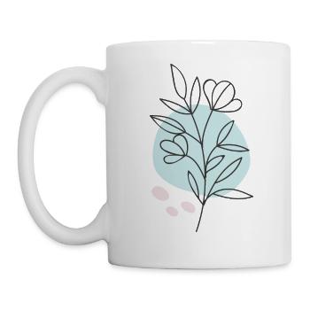 Hand Drawn Flower 4 - Mug - white - Left