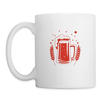 Bier - Bierkrug - Party - Bierzelt - Volksfest - Tasse - Weiß - Links