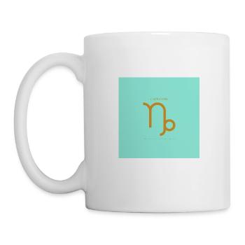 ZODIAC SIGN Capricorn -blue/gold- - Mug - white - Left