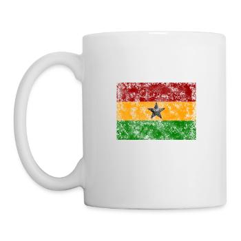 Ghana vintage flag - Mug - white - Left
