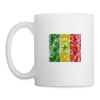 Senegal vintage flag - Mug - white - Left