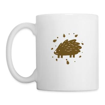 Igel - Tasse - Weiß - Links