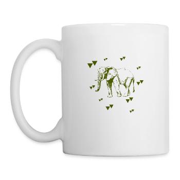 Elephant - Africa - Safari - Mug - white - Left