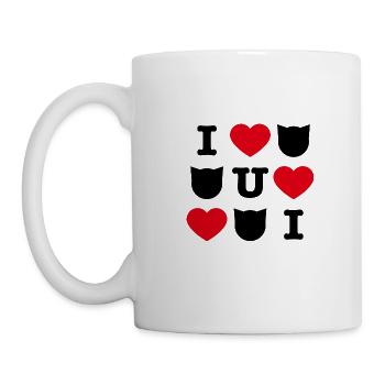 I love cats - Mug - white - Left