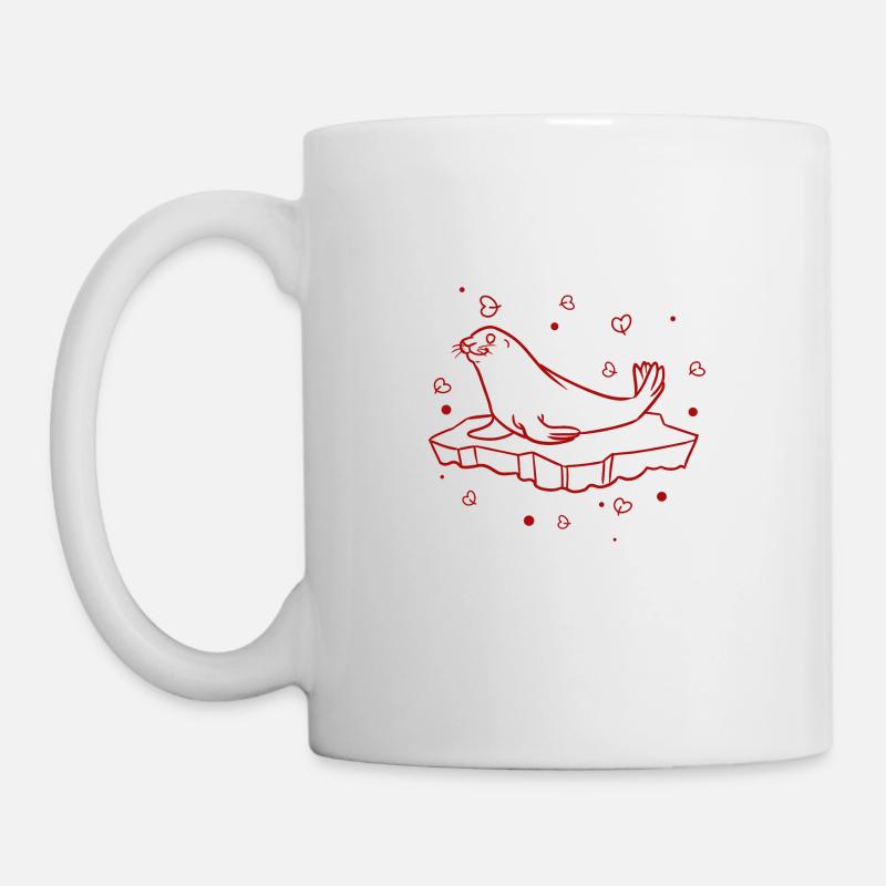 Robbe - Zoo - Tierfreund - Naturschutz - Tasse - Weiß