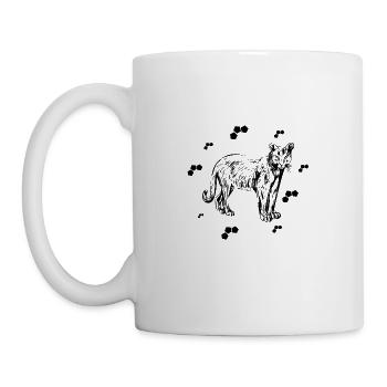 Gepard - Afrika Safari Naturschutz - Tasse - Weiß - Links