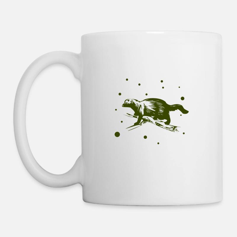 Marder - Hermelin - Wiesel - Tasse - Weiß