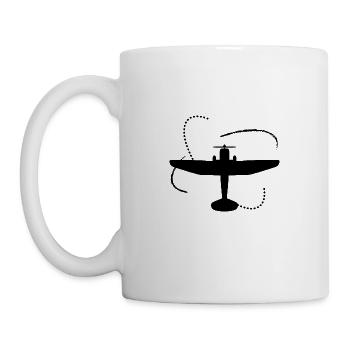 Airplane - Propeller Machine Freedom Flying - Mug - white - Left