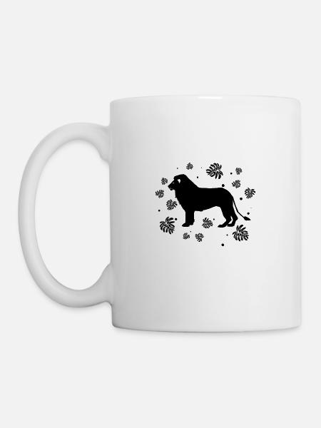Löwe Afrika Wildnis Tierfreund Safari - Tasse - Weiß