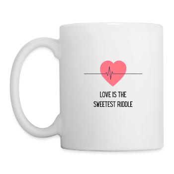 Love is the sweetest riddle - Tasse - Weiß - Links