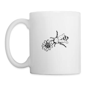 Bee Wasp Bumblebee Beekeeper Nature Conservation Environment Organic - Mug - white - Left