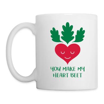 You make my heart beet! - Mug - white - Left