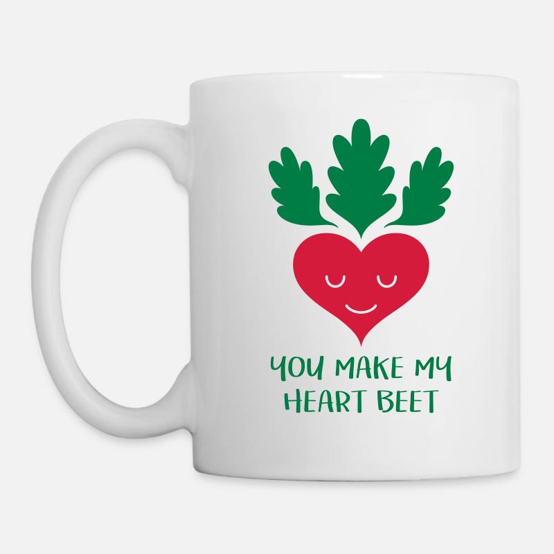 Tu fais ma betterave de cœur! - Mug blanc - blanc