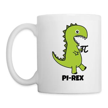 Pi-Rex - Tasse - Weiß - Links