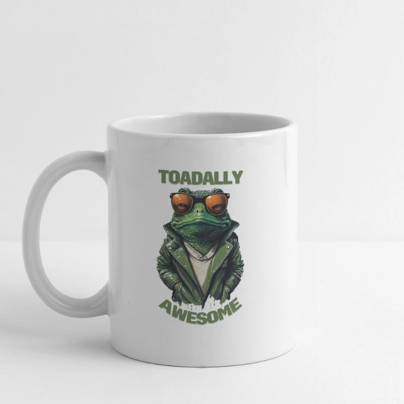 Toadally Awesome - Totally Awesome Cool Toad Mug blanc