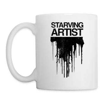 Artiste affamé | Artiste affamé - Sombre - Mug blanc - blanc - Gauche