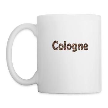 Liebesbrücke in Köln - Tasse - Weiß - Links