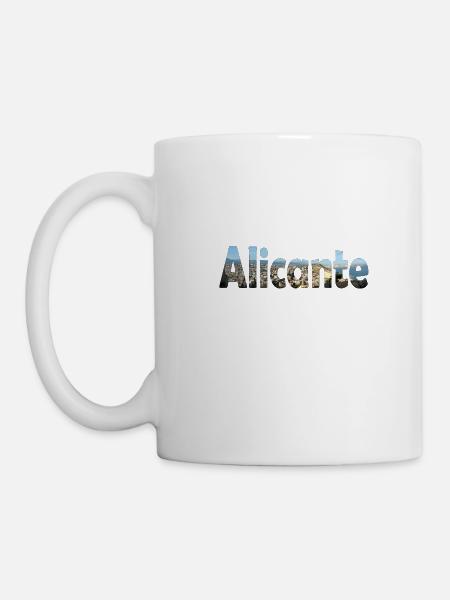 Alicante, ville méditerranéenne sur la Costa Blanca - Mug blanc - blanc