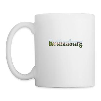 Mittelalterliche Stadt Rothenburg Tauber - Tasse - Weiß - Links