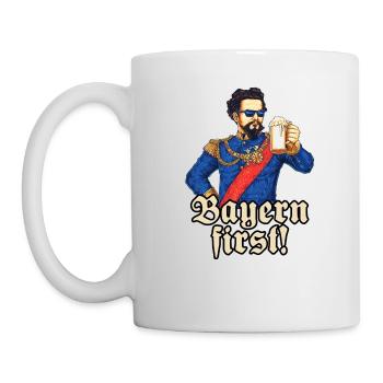 Bavaria first II - King Ludwig drunk - RAHMENLOS - Tasse - Weiß - Links