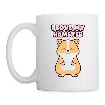 J'AIME MON HAMSTER - Mug blanc - blanc - Gauche