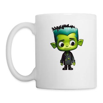 Cute green monster - Mug - white - Left
