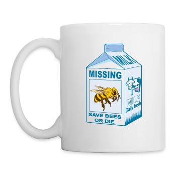 Missing: Bees - Where are our bees? - Mug - white - Left