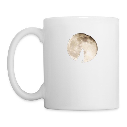 The wolf with the moon - Mug blanc