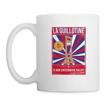 La guillotine - Bloquons tout le 10 septembre 2025 - Mug blanc - blanc - Gauche