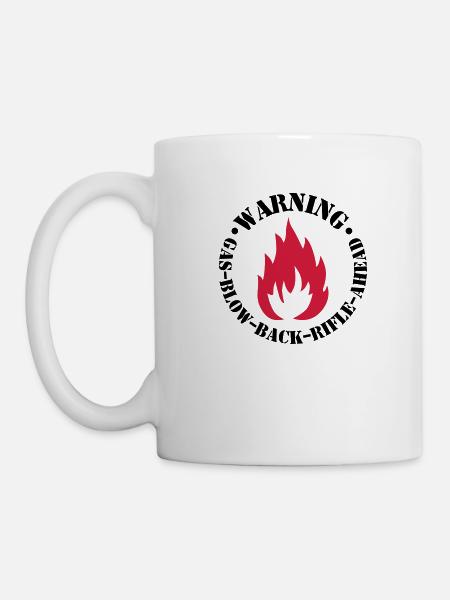 Flamme - Tasse - Weiß