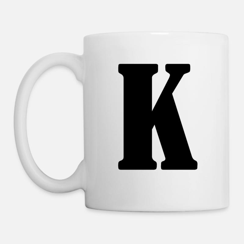 K - Mug blanc - blanc