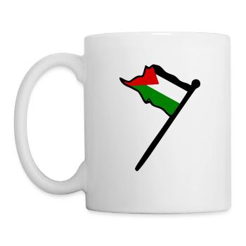 Free palestine - Mug blanc - blanc - Gauche