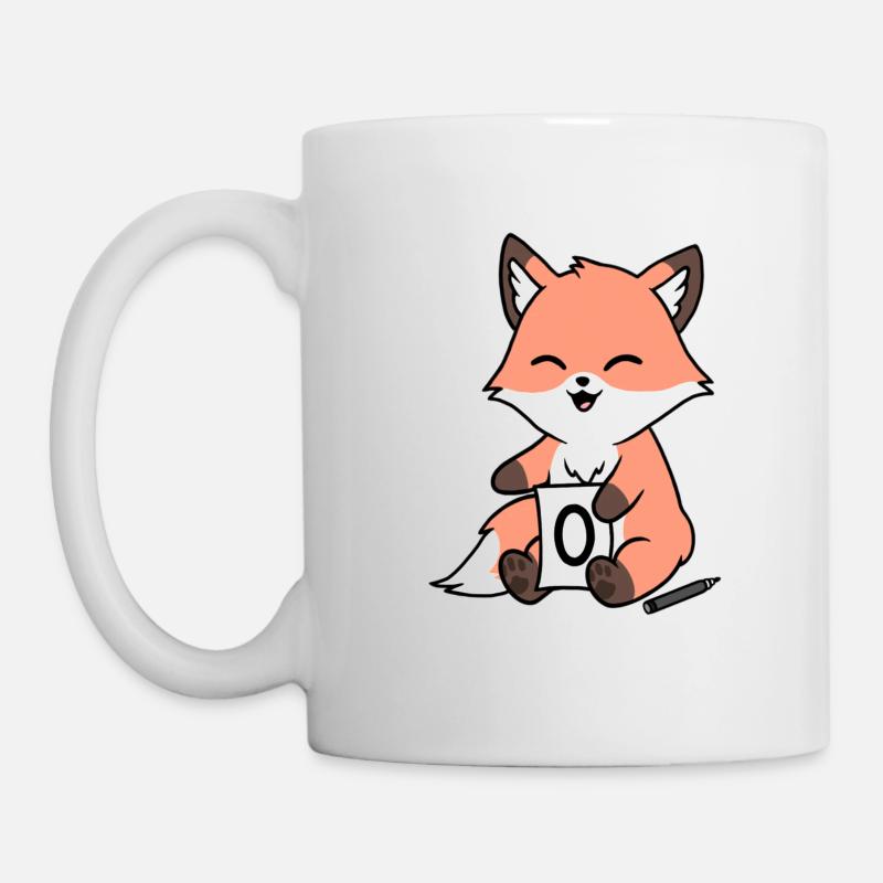 I Give Zero Fox - Tasse - Weiß