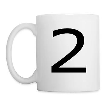 2 - Mug blanc - blanc - Gauche