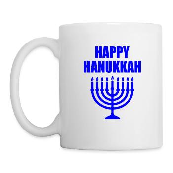 HAPPY HANUKKAH - Tasse - Weiß - Links