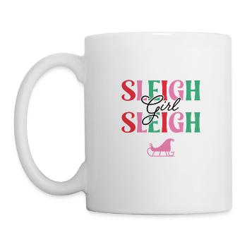 Schlitten Mädchen Schlitten - Tasse - Weiß - Links