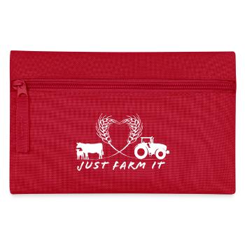 Just farm it_heart - Federtasche - Rot - Vorne