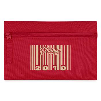 vintage 2010 Barcode 2010: Year 2025. - Pencil Case - red - Front