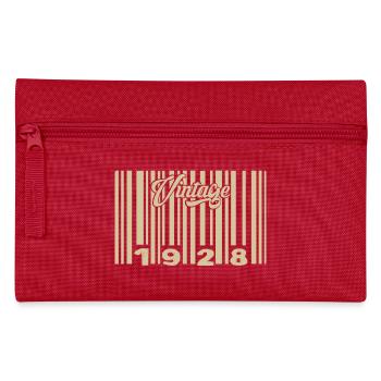 Vintage 1928 Barcode 1928: Year 2025. - Pencil Case - red - Front