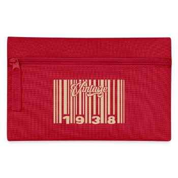 Jahrgang 1938 Barcode 1938: Jahr 2025. - Federtasche - Rot - Vorne
