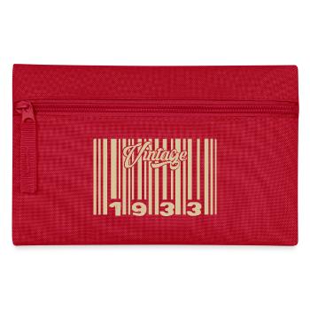 Jahrgang 1933 Barcode 1933: Jahr 2025. - Federtasche - Rot - Vorne