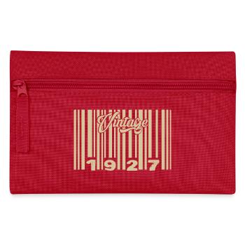 vintage 1927 Code barre 1927: Année 2025. - Trousse - rouge - Devant