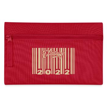 vintage 2022 Barcode 2022: Year 2025. - Pencil Case - red - Front