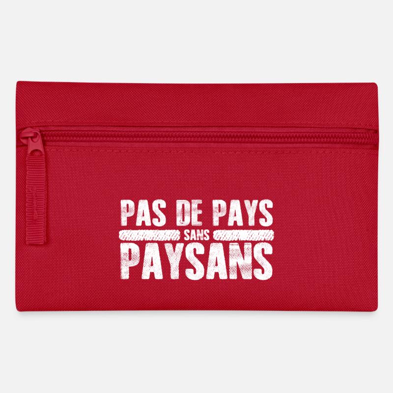 agriculteurs - Trousse - rouge