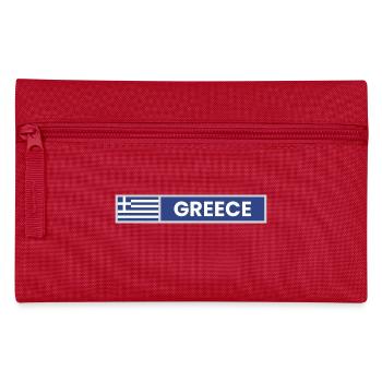 Greece National Flag - Pencil Case - red - Front