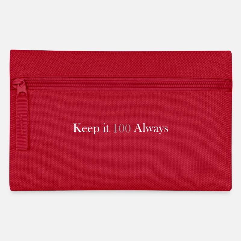 keep it 100 always - Trousse - rouge