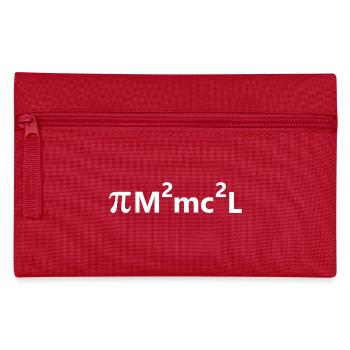 Mathematischer Pimmel weiß - Federtasche - Rot - Vorne
