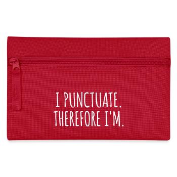 Grammar nerds love punctuation marks - Pencil Case - red - Front