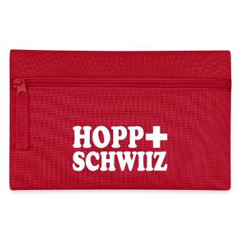 Hopp schwiiz - Federtasche - Rot - Vorne