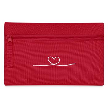 Drawn Heart Valentine's Day Gift - Pencil Case - red - Front